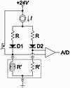 Figure 1: Measurement bridge configuration